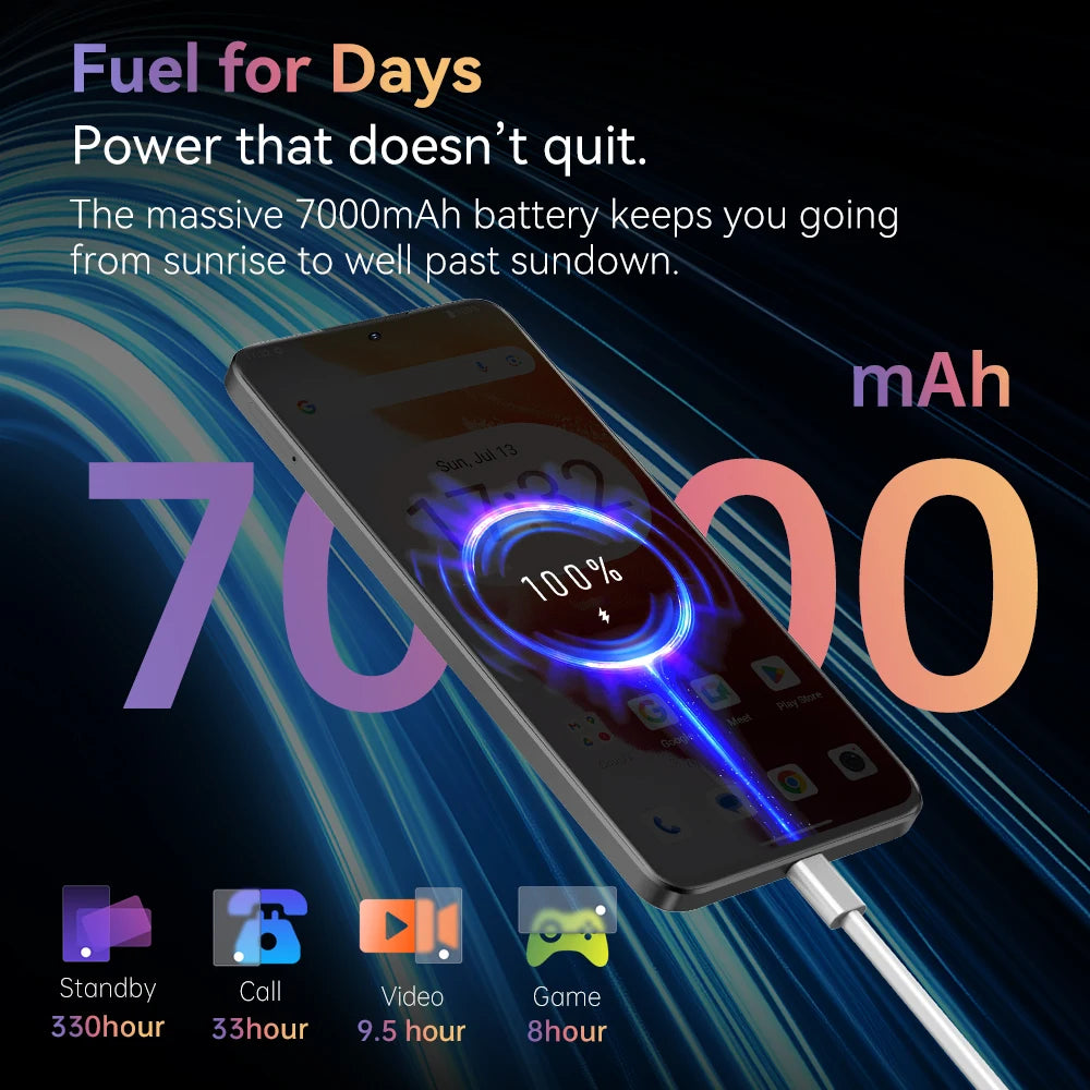 Cubot Note 60 Smartphone - 7.2" display 120 Hz, 16MP camera