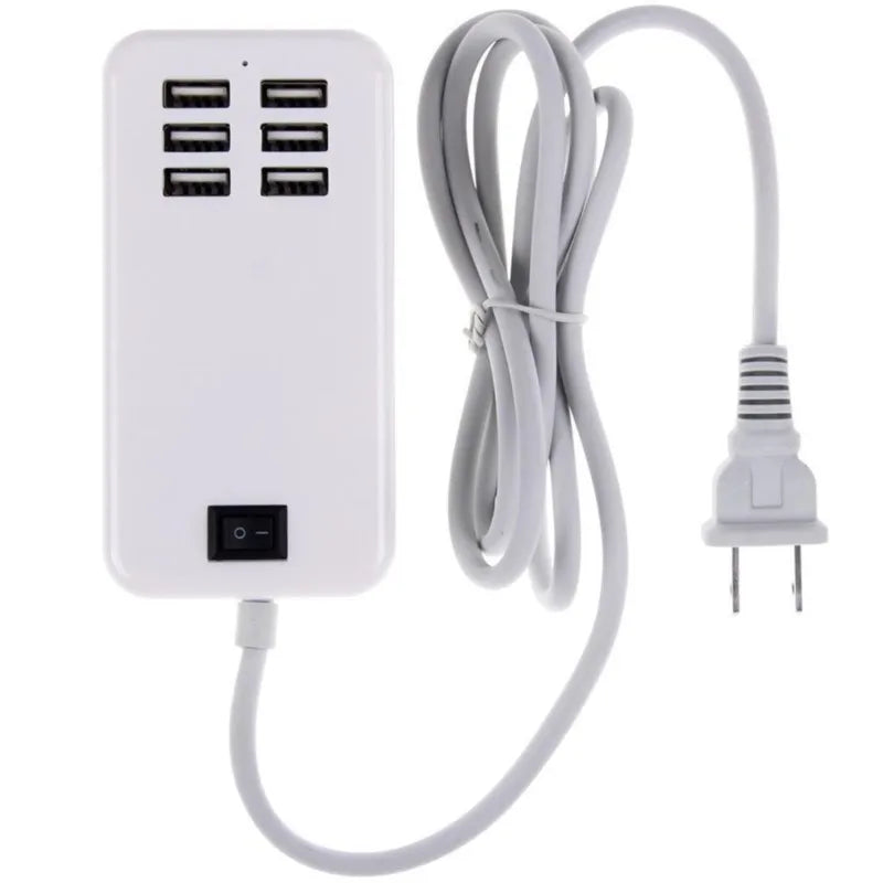 6-Port USB Wall Charger - 6-port output