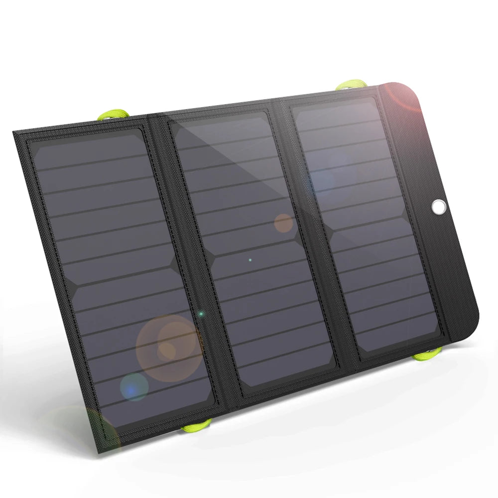 ALLPOWERS Foldable Solar Charger - 21W Panel with 10000mAh Battery