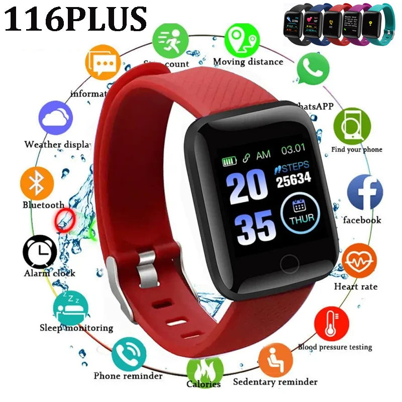 116Plus Smart Watch - Activity Tracking, Message Alerts and Music Control