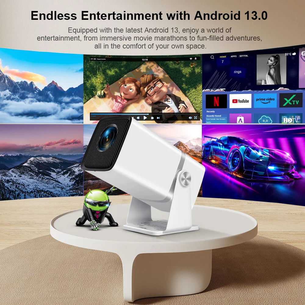 ThundeaL TD90 Projector - 4K support, Android 13, 450 ANSI brightness