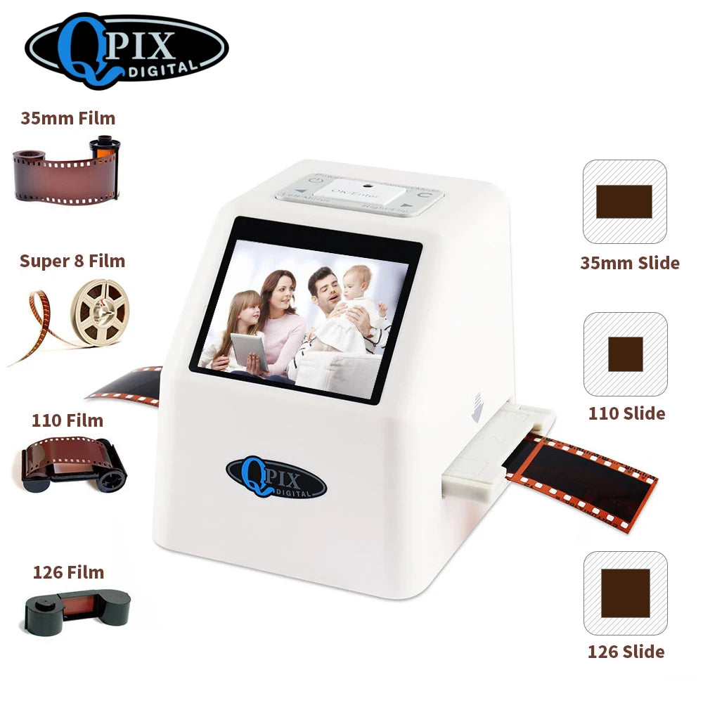 22MP Film Scanner - 2.4" LCD Negative and Slide Converter