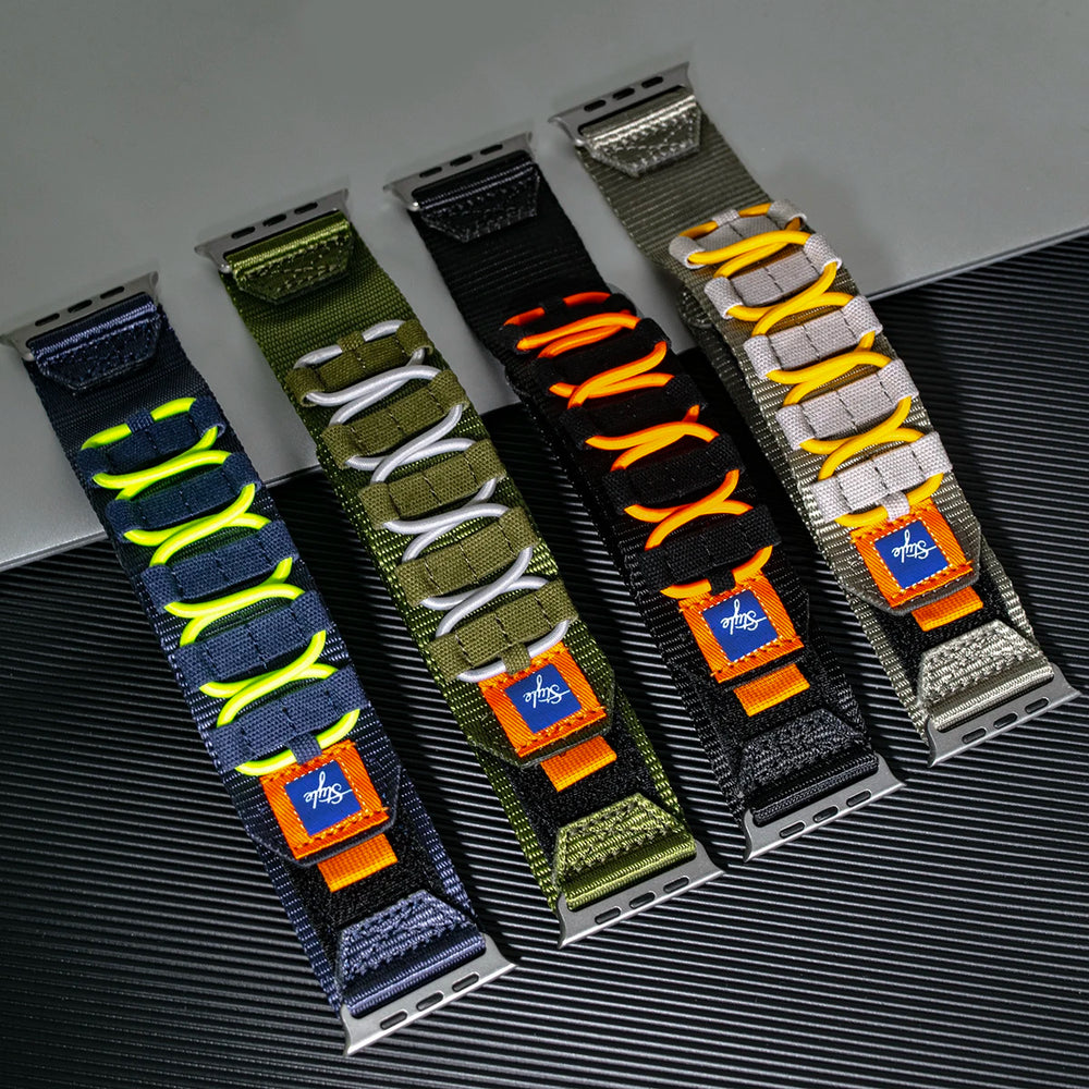 Apple Watch Nylon Tactical Band - Sport Strap for 49mm to 42mm Models