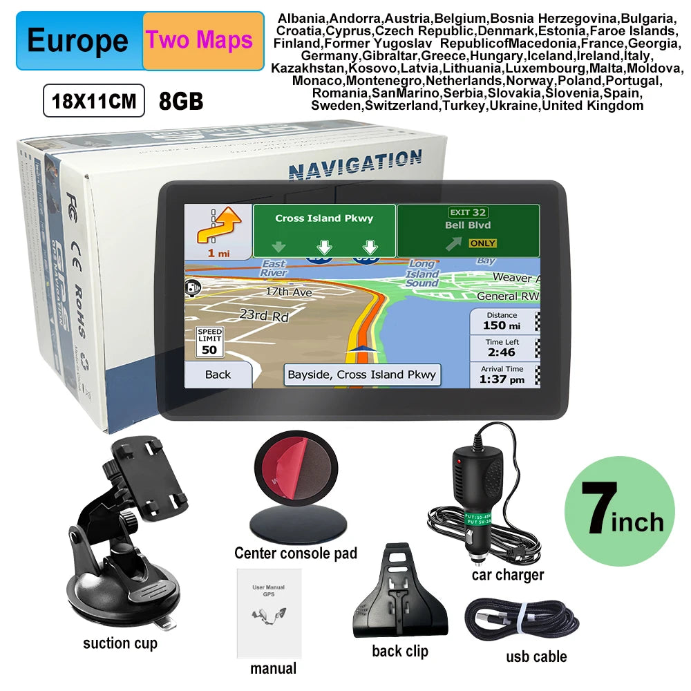 7 Inch GPS Navigator - 7" screen