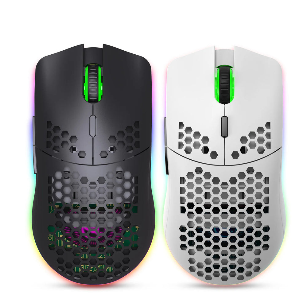 HXSJ T66 Wireless Gaming Mouse - RGB Lighting and Adjustable DPI