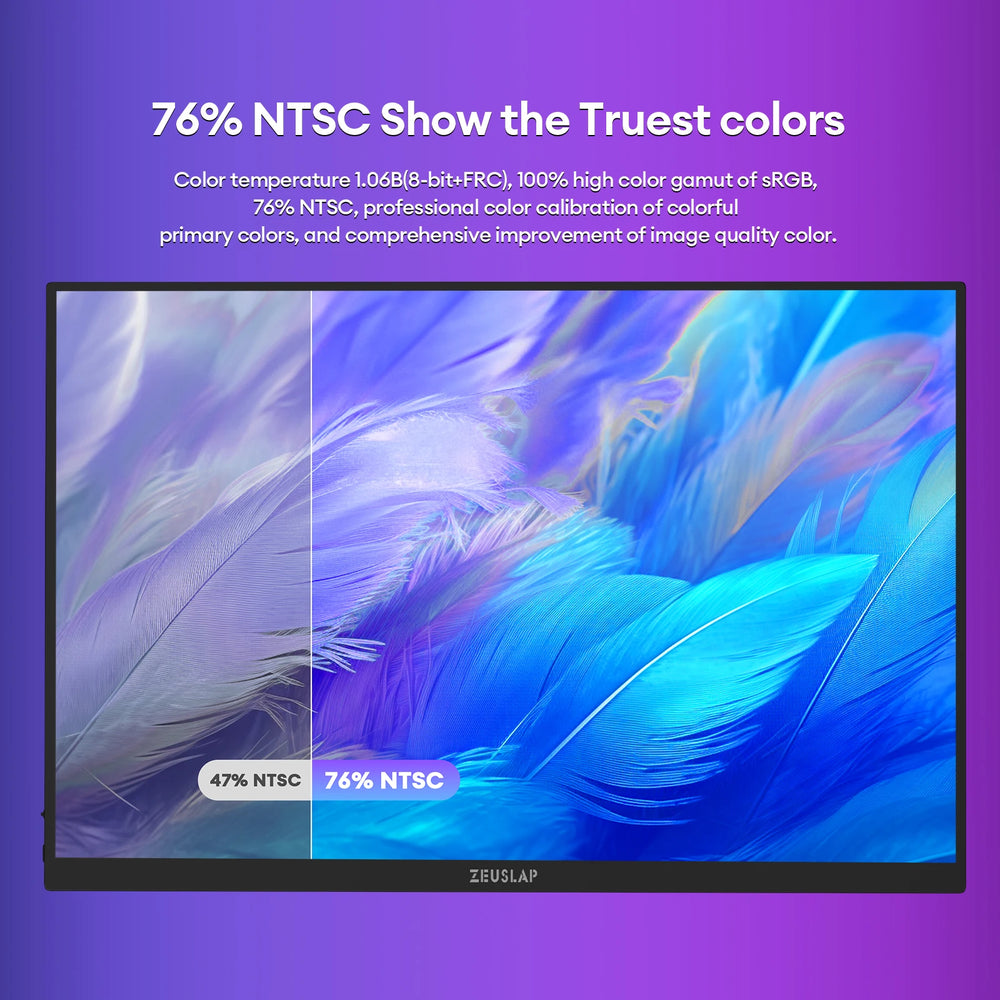 ZEUSLAP 16" 2.5K Touch Portable Monitor - 16 inch,16Inches 400mm display, 144 Hz refresh rate