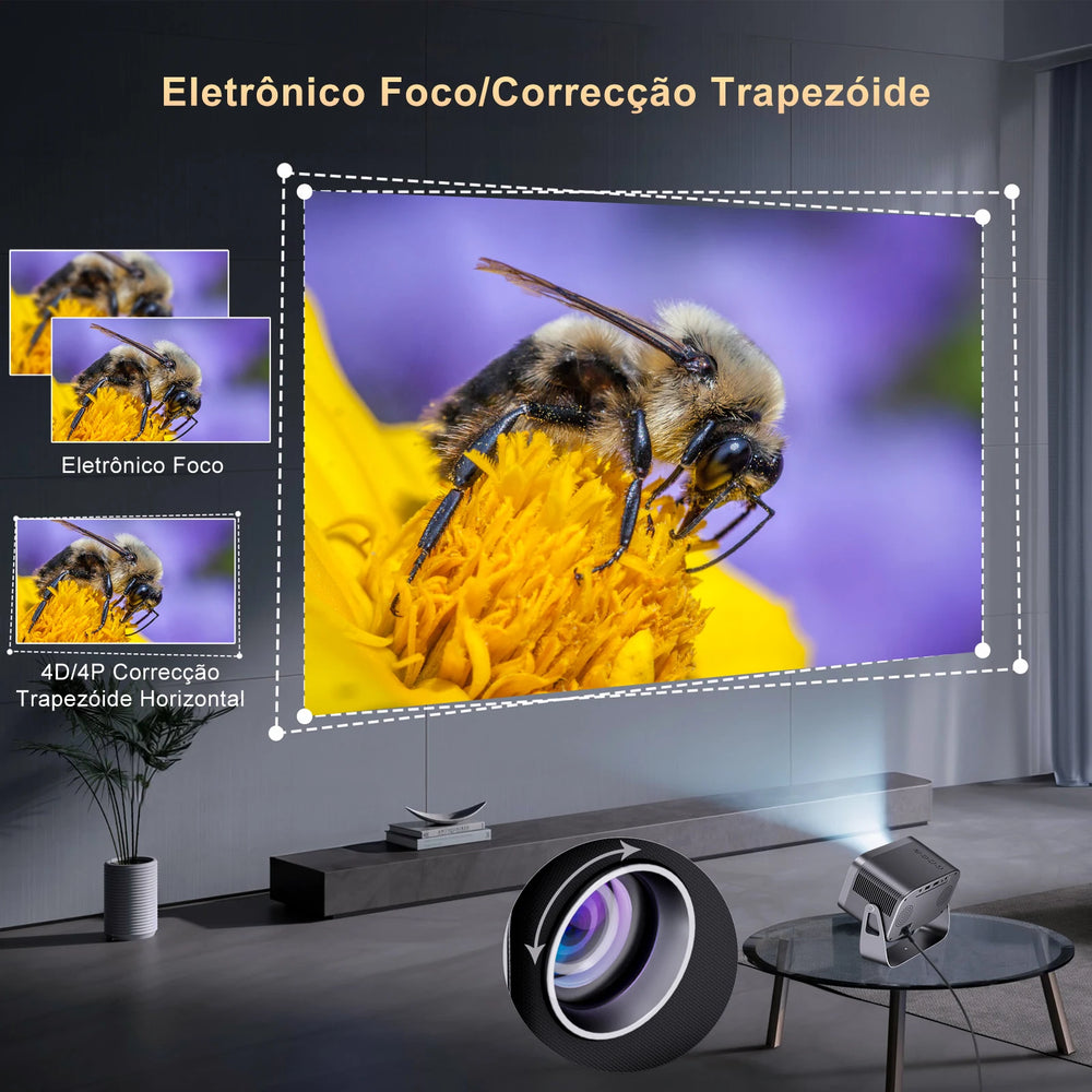 ZDSSY P28B Projector - 720P support, Android 11, 150 brightness