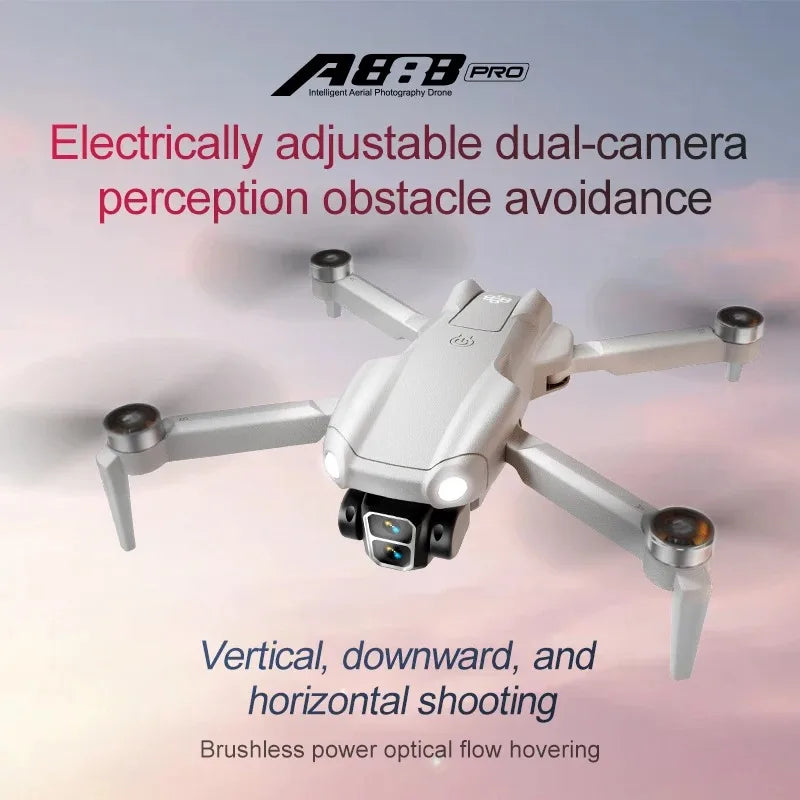 A888 Pro Drone - 4K Dual Camera and 3-Sided Obstacle Avoidance