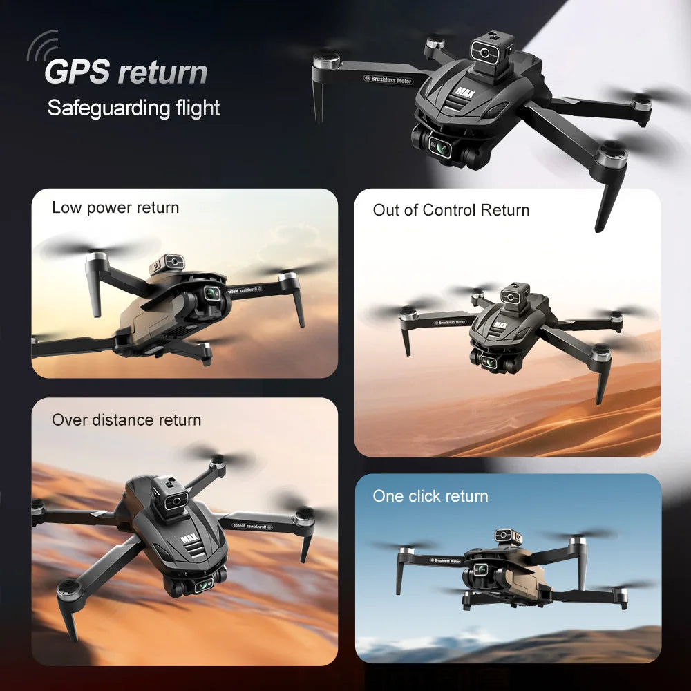 2025 V168 Pro MAX Drone - 8K camera, GPS control and obstacle avoidance