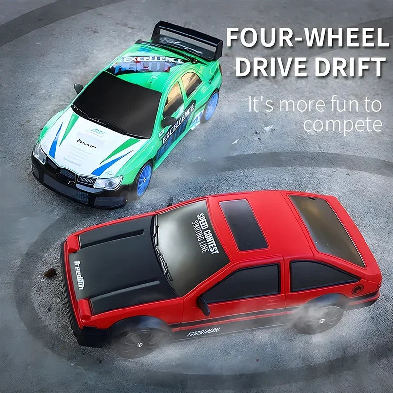 4WD RC Drift Car - LED Racing Model with Remote Control