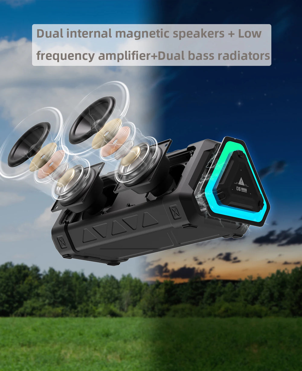 MLOVE P3 Bluetooth Speaker - 49W output, Bluetooth 5.3, Yes waterproof