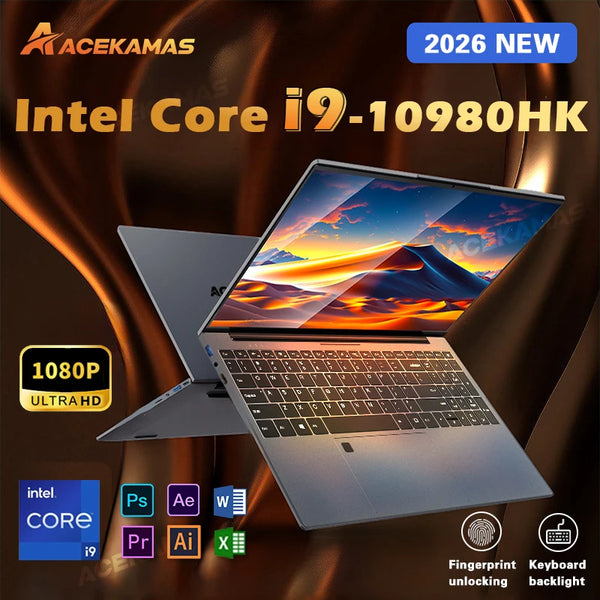 ACEKAMAS 2026 Laptop - Intel Core i9, 16GB RAM and 1TB SSD