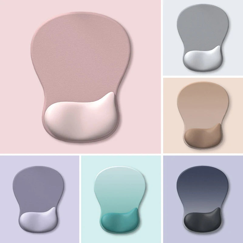 Ergonomic Gel Wrist Rest Mouse Pad - Smooth Support with Non-Slip Base