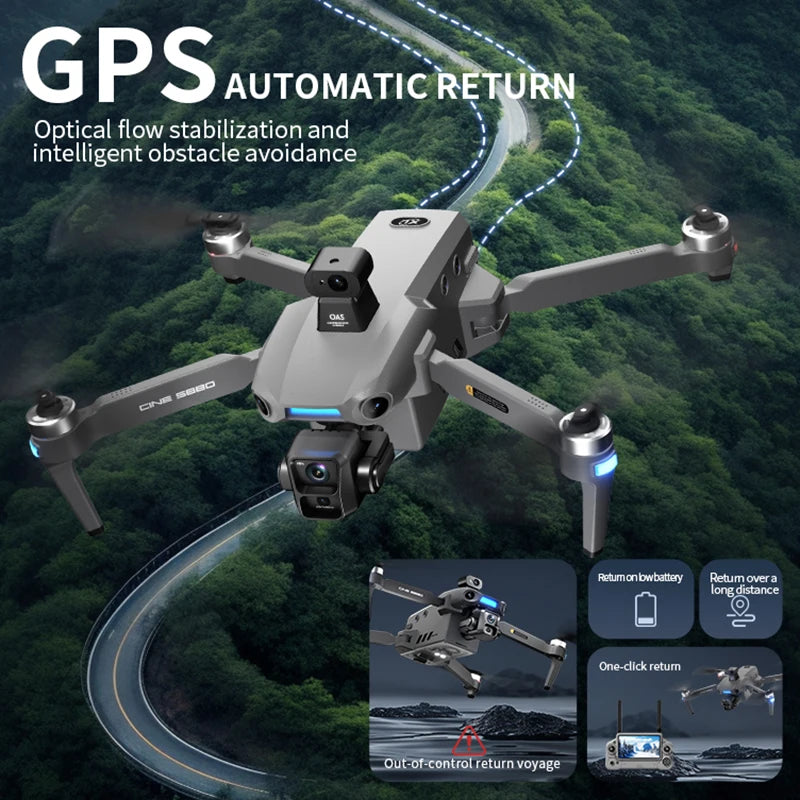 S880 Max GPS Fishing Drone - 8K Dual Camera, 5G WiFi and 3-Axis Gimbal