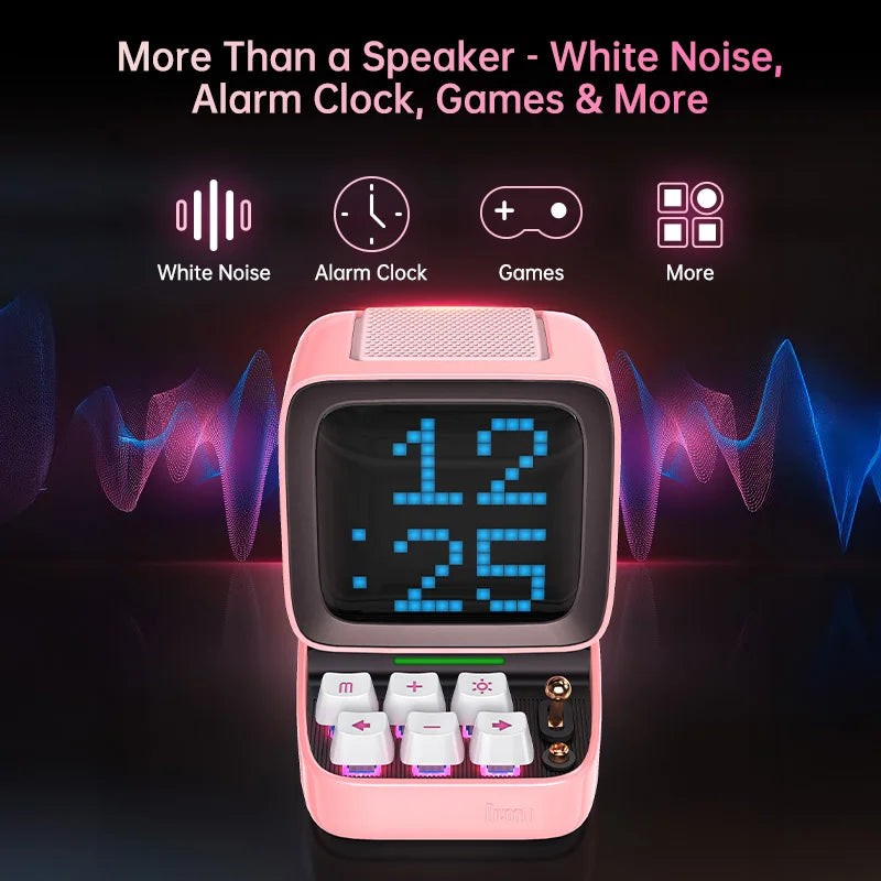 Divoom Ditoo-Pro Bluetooth Speaker - Pixel Art LED Alarm Clock