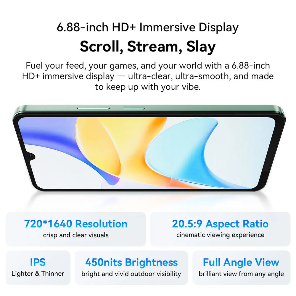 Blackview SHARK 6 5G - 6.88" display 120Hz, 8MP camera