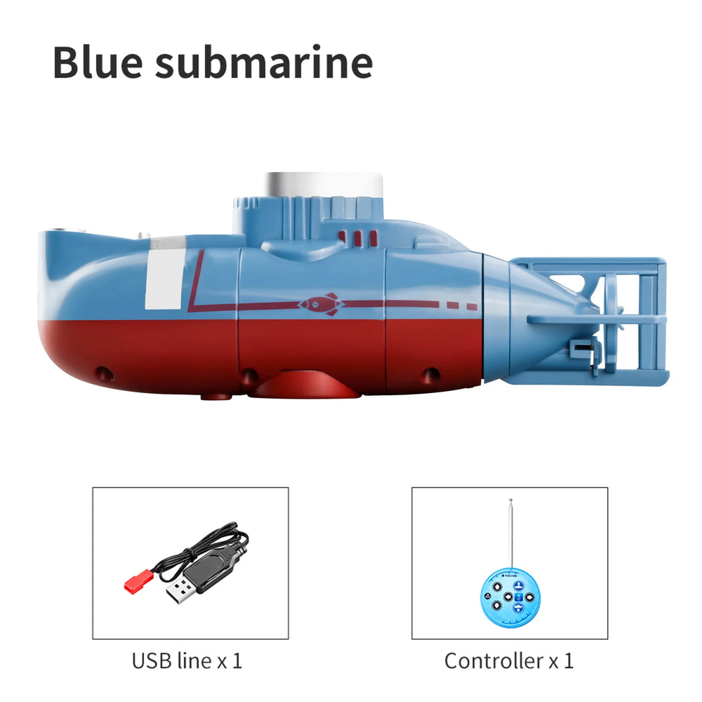 Mini RC Submarine - Waterproof Diving Boat Toy