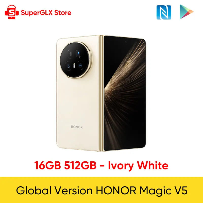 HONOR Magic V5 Global Version 5G Foldable - 7.95" OLED, 20 MP camera and 5820mAh battery