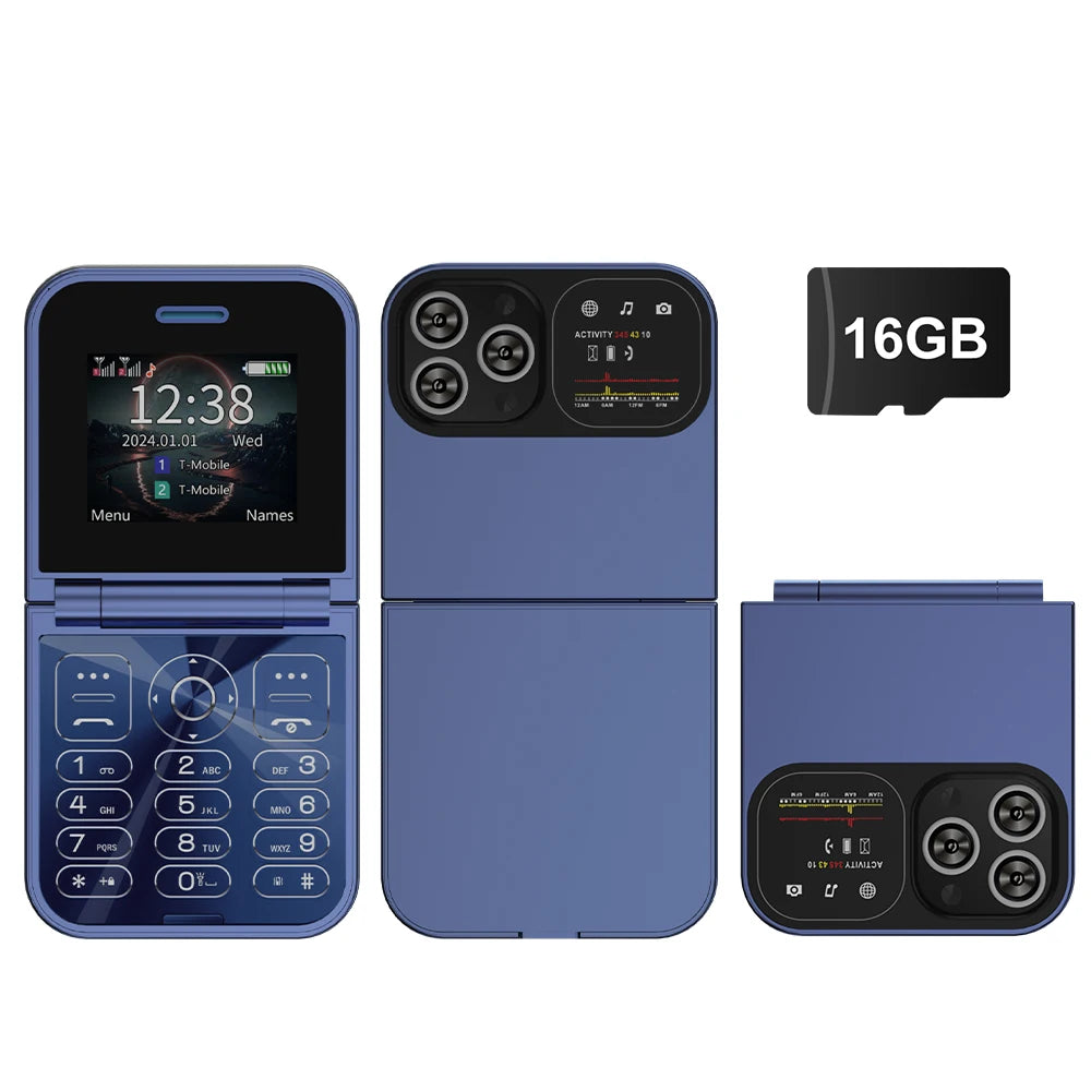 SERVO F15 Mini Flip Phone - 2.0" display, None Front Camera camera