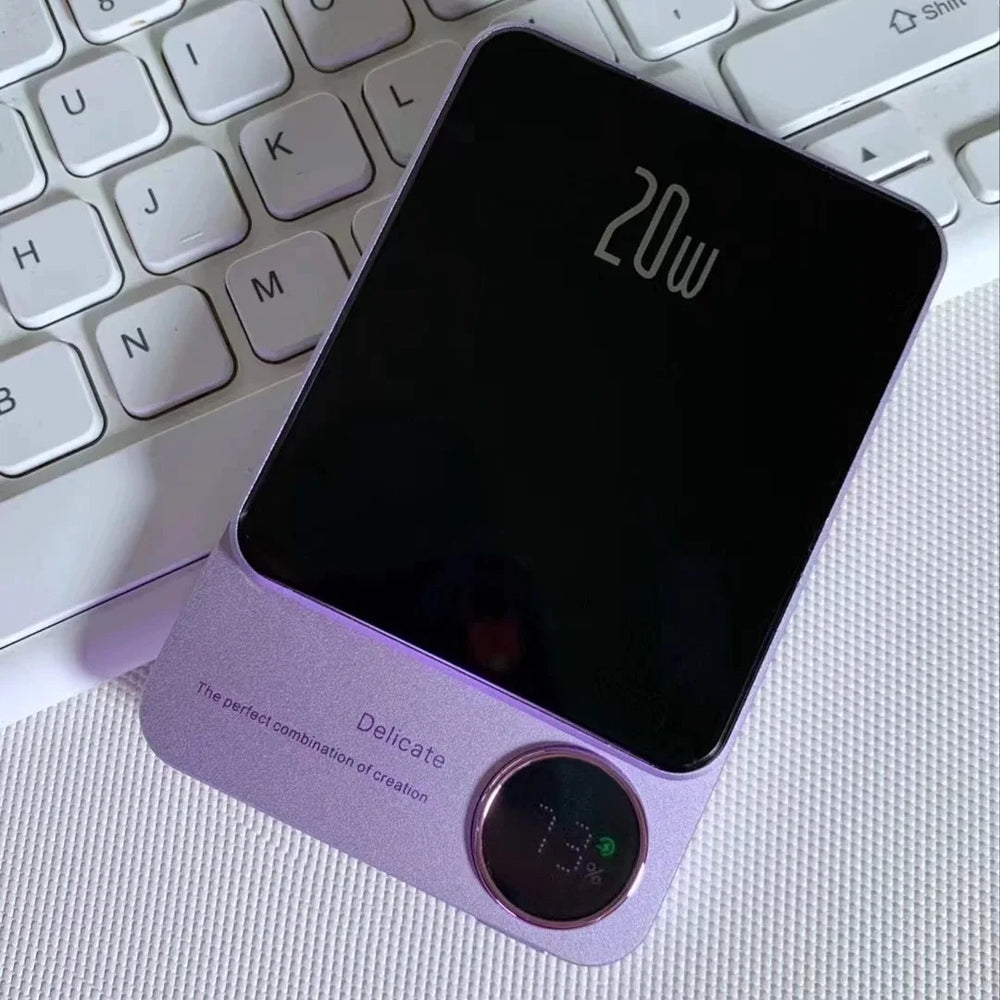 Portable 10000mAh Power Bank - 10000mAh capacity, 20W fast charge