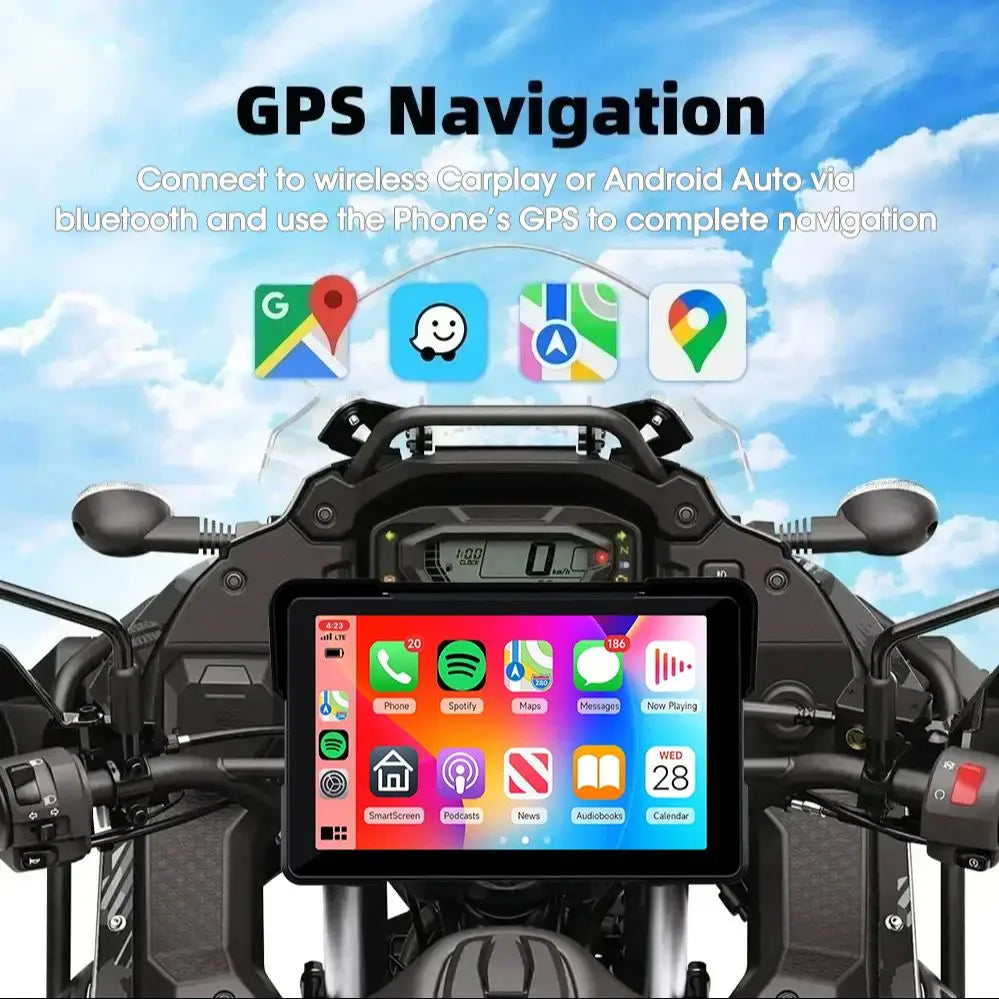 Jansite 5/7 inch Portable GPS Navigator - 5 inch/7 inch screen, wireless CarPlay and Android Auto