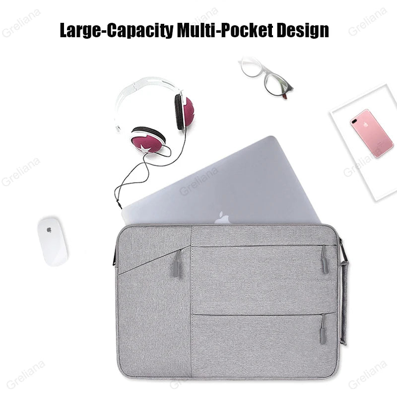 Waterproof Laptop Briefcase - 13.3-15.6 Inch Compatible Carry Case