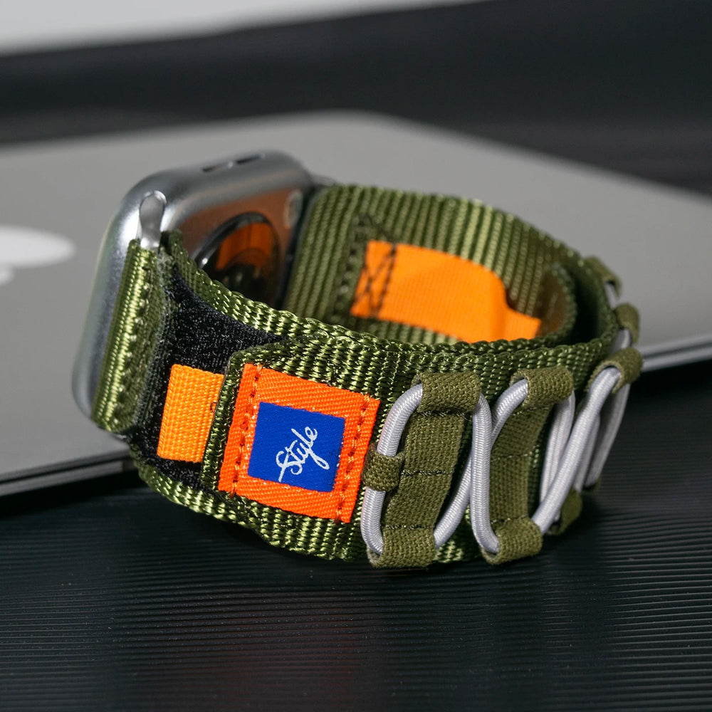 Apple Watch Nylon Tactical Band - Sport Strap for 49mm to 42mm Models
