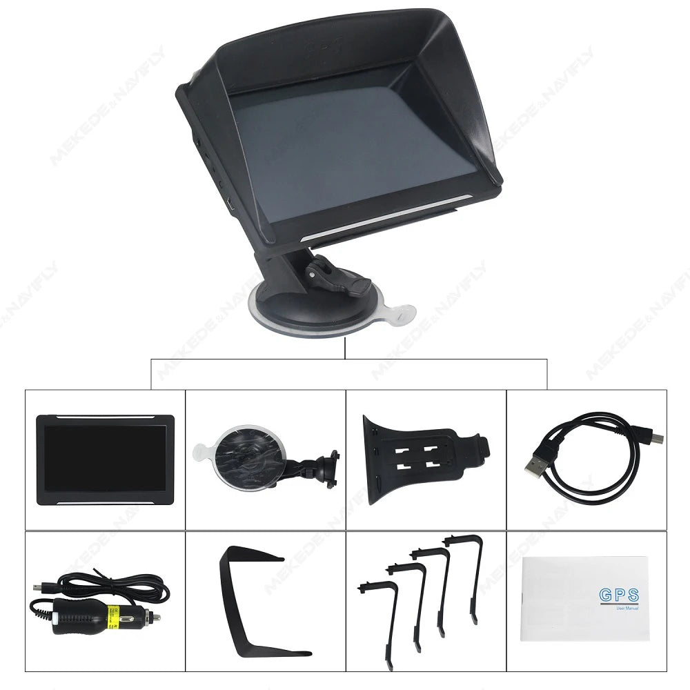 Car GPS Navigation 7" Navigator - Touch Screen, Europe Maps and TF Support