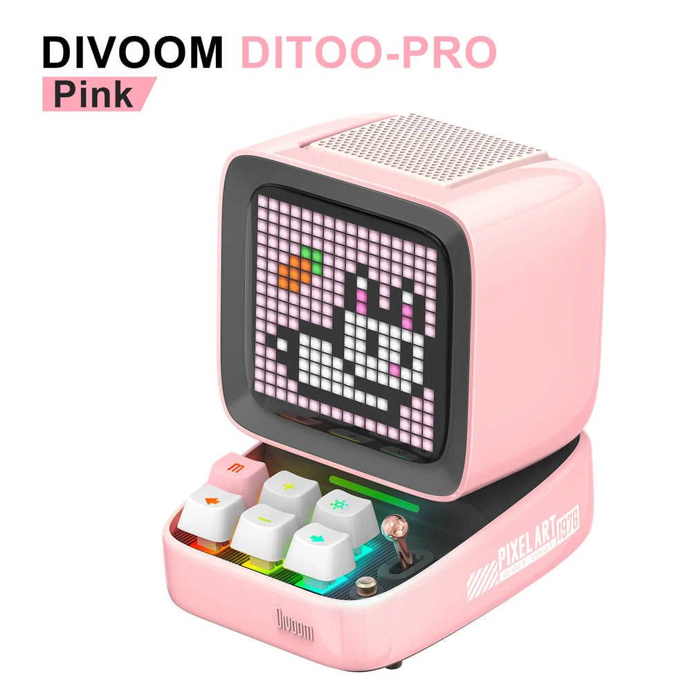 Divoom Ditoo-Pro Bluetooth Speaker - Pixel Art LED Alarm Clock