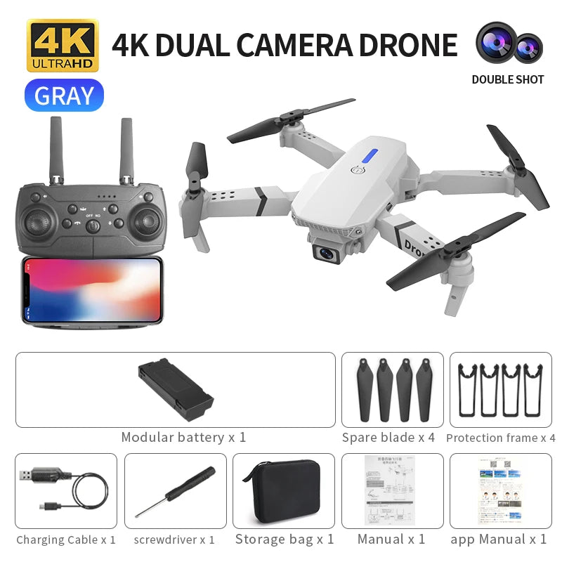 Drone E88 pro RC Drone - 4K camera and 5G WiFi FPV