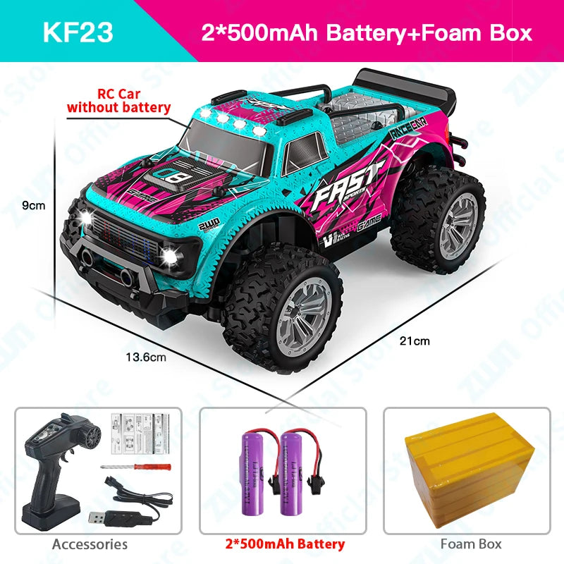 2WD Off-Road RC Climbing Car - LED Adventure Vehicle