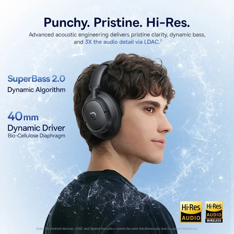 Baseus EH10 NC Headphones - Bluetooth Other, 6.0, Yes ANC and 80hours playtime