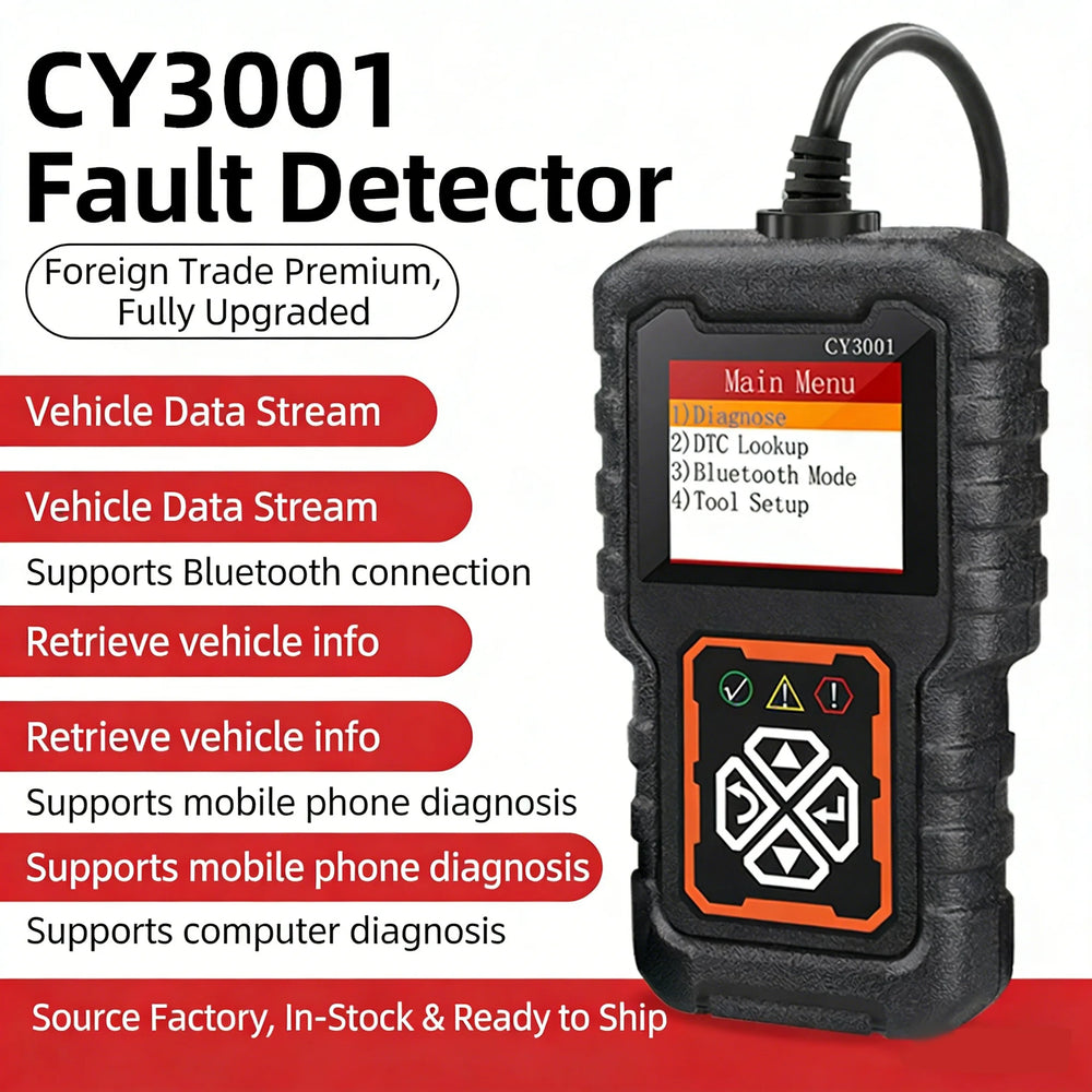 CY3001 Car OBD2 Scanner - Diagnostic Code Reader and Voltage Tester