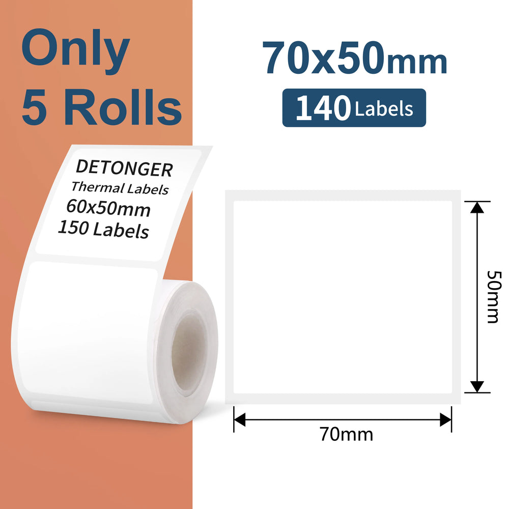 DETONGER DP30S Portable Thermal Label Printer - Bluetooth Sticker Maker