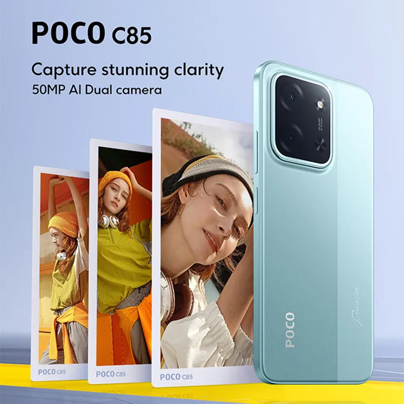 POCO C85 Global Version - 6.9" display, 50MP camera and 6000MAH battery